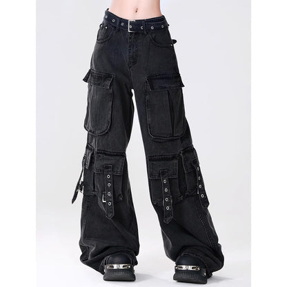 Straight-leg Relaxed-fit Workwear Denim Jeans