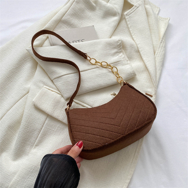 Vintage Felt Crossbody Bag Shoulder Bag Felt Bag For Women