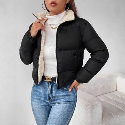 Womens Casual Solid-color Jacket