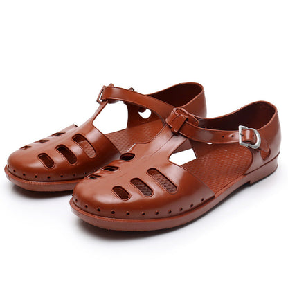 Men's Fashion Vintage Retro Plastic Breathable Shoes