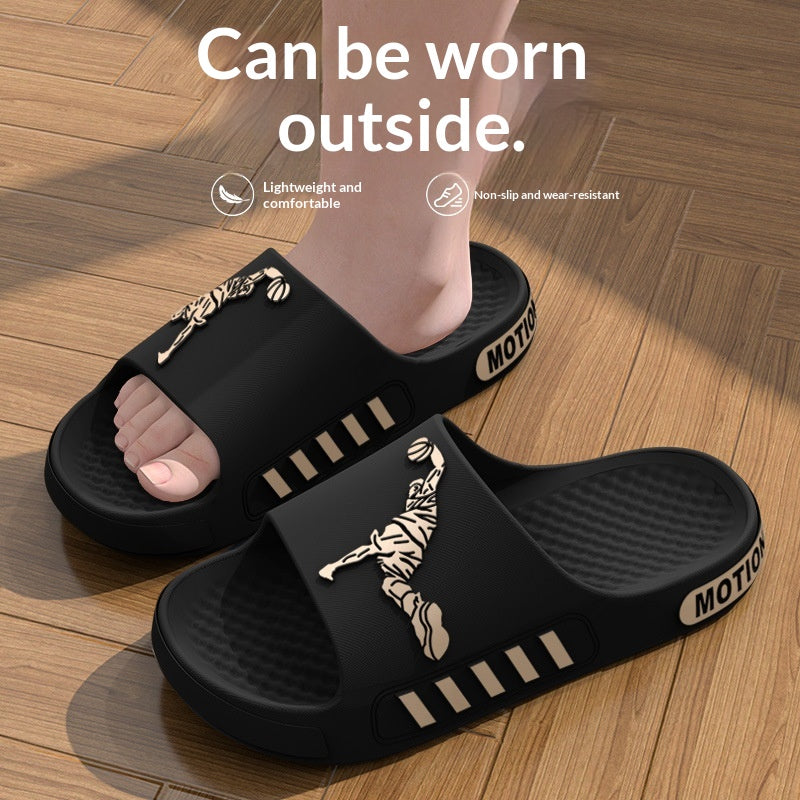 Mens Stylish Non Slip Deodorant Treated Thick-soled Sandals