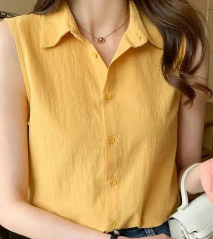 Womens Loose Western-style Bottoming Vest Top