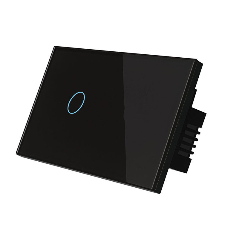 Smart RF Touch Light Switch (2-Gang) – Glass Panel Wall Switch with Remote/App Control