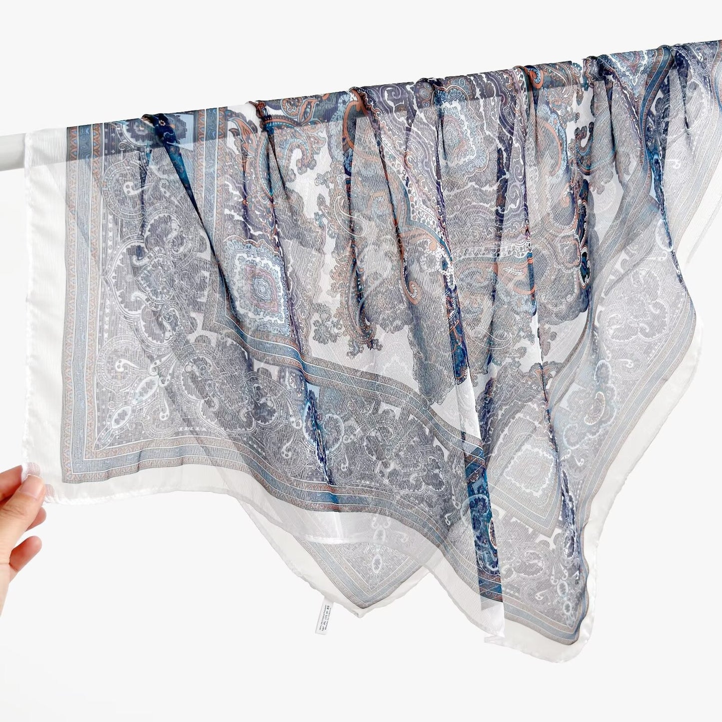 New Breathable Versatile Silk Chiffon Scarf For Women, Also Usable As A Shawl
