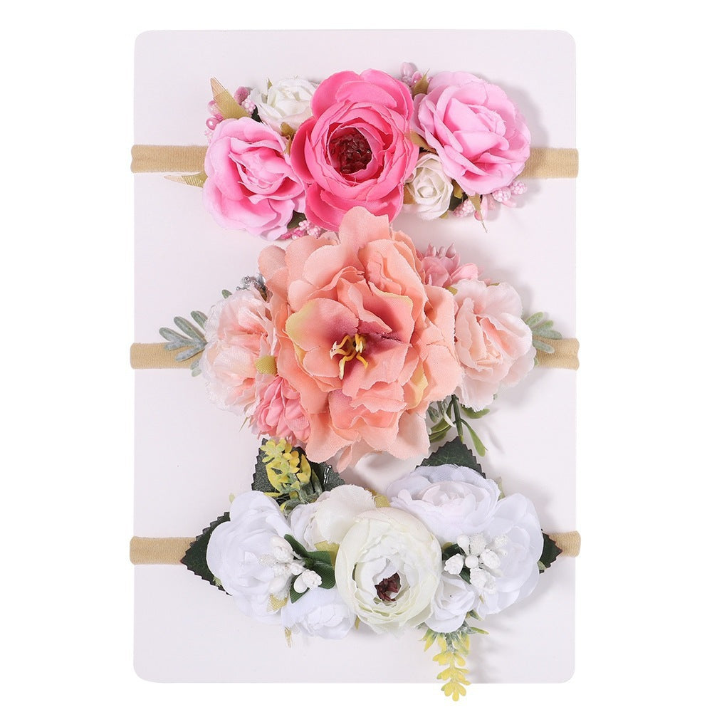 Nylon Fine Hair Band Girls' Headdress Flower