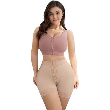 Hip Lifting Abdominal Pants with Zipper