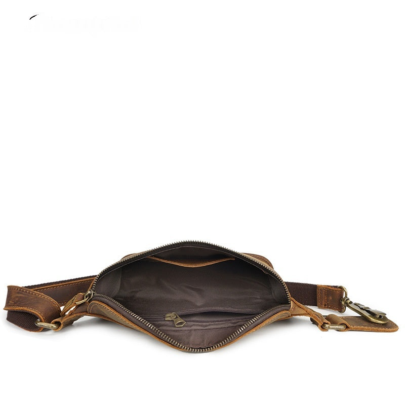 Vintage Handmade Leather Waist Bag