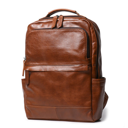 Retro-style New Arrival Mens Full-grain Leather Backpack