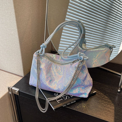Womens Single-shoulder Underarm Bag And Chain Crossbody Bag