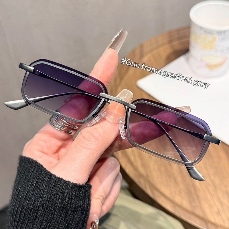 Retro Small-frame Square UV-protective Sunglasses