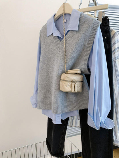 Non-pilling Knitted Vest For Women