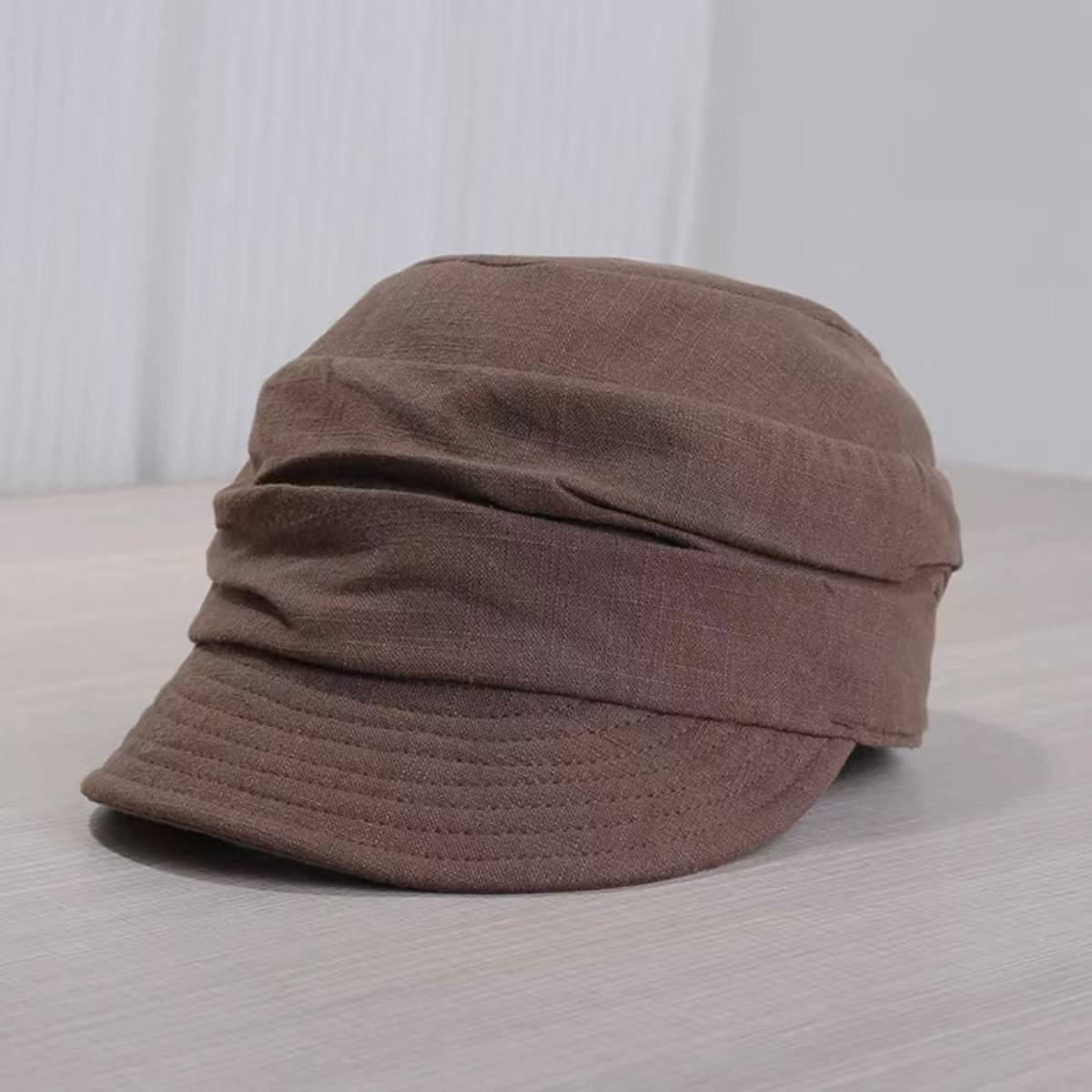 Korean-style Japanese Retro Pleated Soft-top Equestrian Hat For Spring And Summer, Breathable And Versatile, Painter's Hat, Casual Baseball Cap