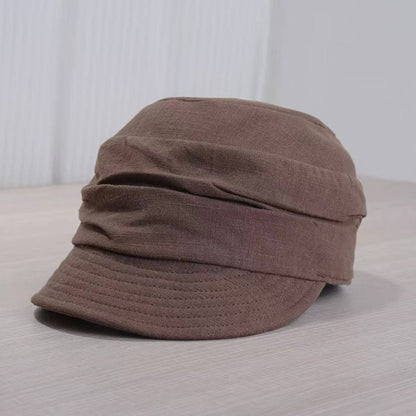 Korean-style Japanese Retro Pleated Soft-top Equestrian Hat For Spring And Summer, Breathable And Versatile, Painter's Hat, Casual Baseball Cap