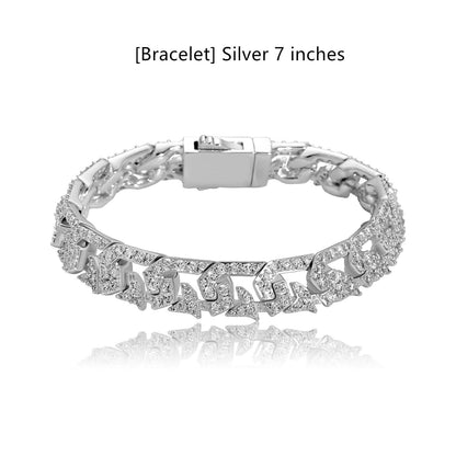 10mm Full Diamond Cuban Link Necklace