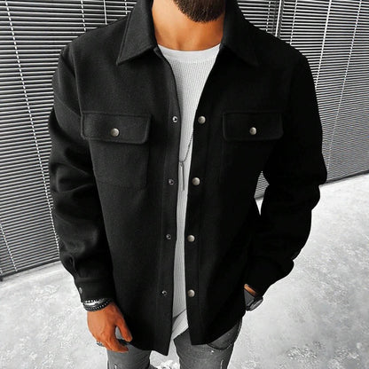Men's Lapel Loose-fitting Coat Corduroy Jacket