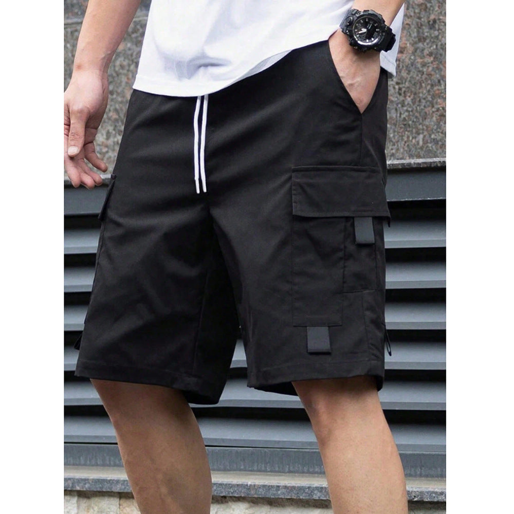 Mens Loose-Fit Cargo Casual Shorts