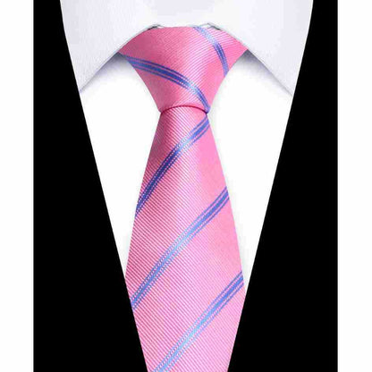 Usiness Striped Hand-stitched Polyester Tie