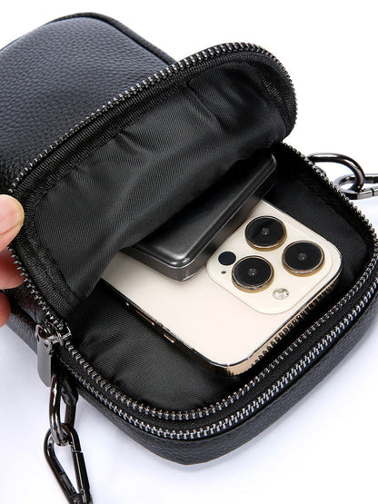 Men's First Layer Leather One-shoulder Crossbody Bag