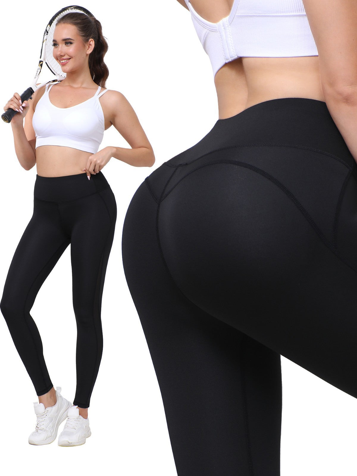 Popular New Cross-Border Yoga Pants European And American Long Fitness High-Waisted Outer Wear Outdoor Sports And Leisure Tights For Women