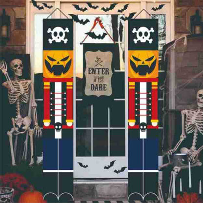 Halloween Halloween Soldier Model Nutcracker Banner Couplet