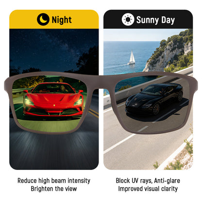 KDEAM Square-frame Polarized Sunglasses