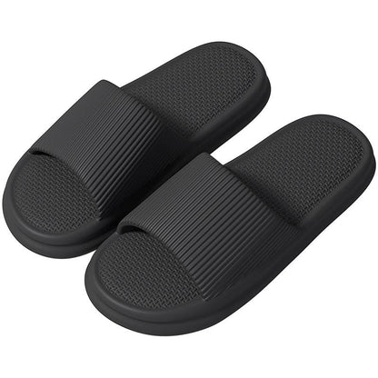 Minimalist Home-use Bathroom Slippers With A Plush Cushioned Feel For Men