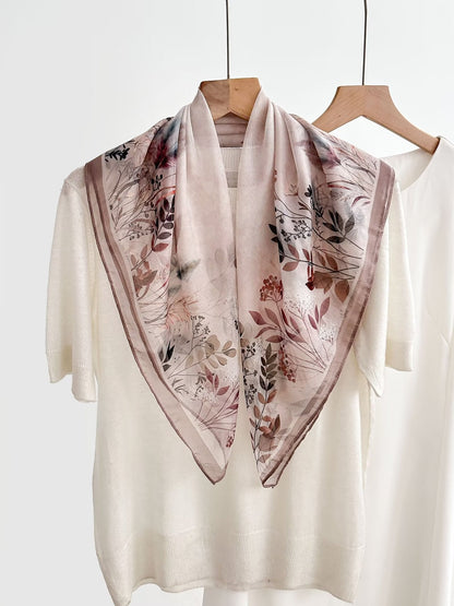 New Breathable Versatile Silk Chiffon Scarf For Women, Also Usable As A Shawl