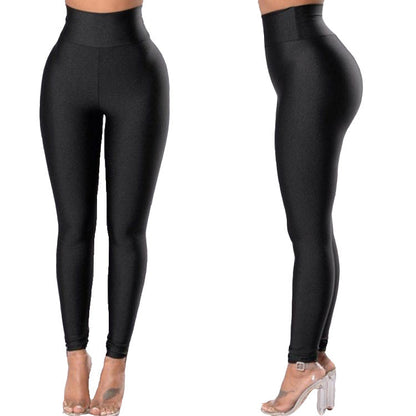 Summer High Waist High Elastic Leisure Sports Yoga Running Yiwu Leggings Women Wholesale Tight Thin Legs