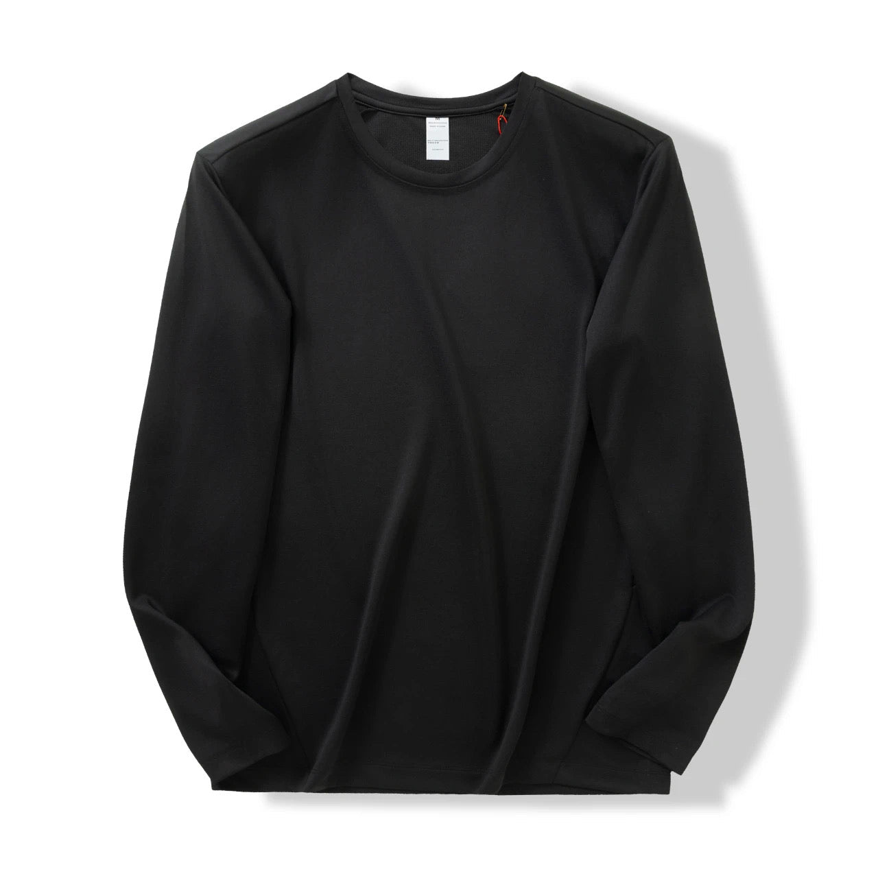 Lightweight Quick Dry Long Sleeve Crew Neck Shirts For Men, Breathable Athletic Tee For Fitness, Running, Travel, Hiking, Casual Daily Spring & Autumn Outfit