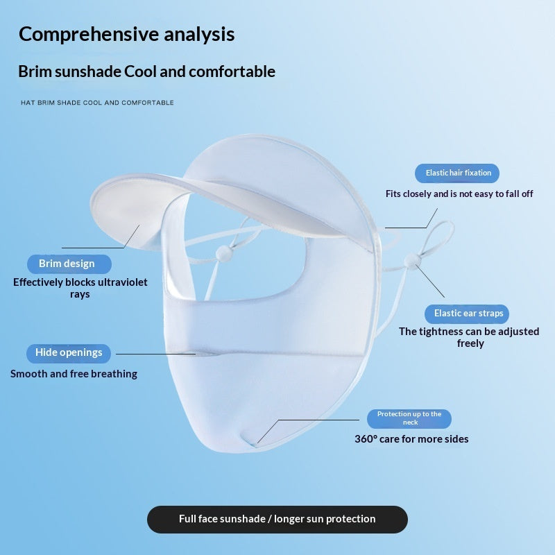 Sunscreen Face Mask For Women Summer UV Protection