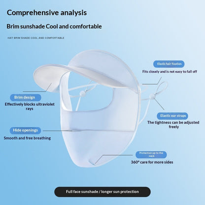 Sunscreen Face Mask For Women Summer UV Protection
