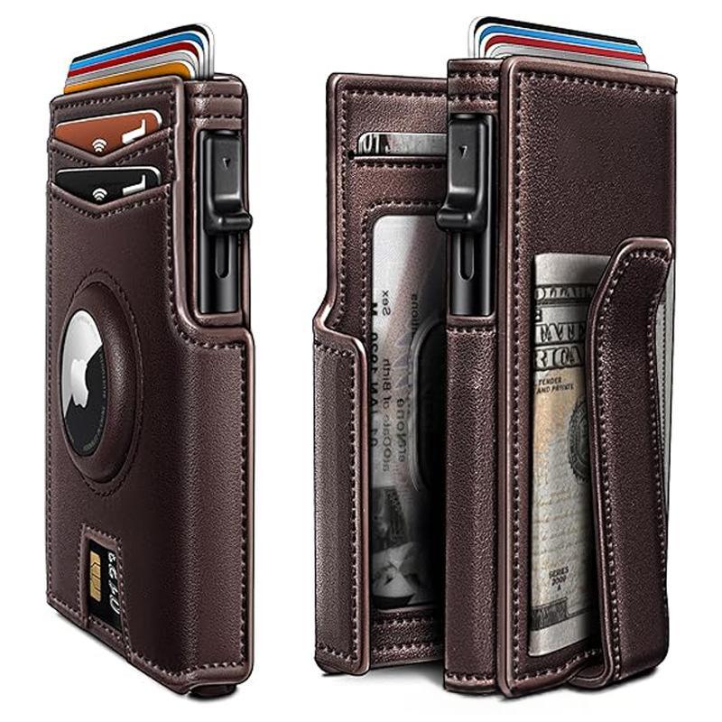 Multi-Card Short Metal Card Holder Mens Wallet