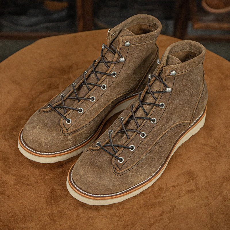 Suede Mens High-top Work Boots