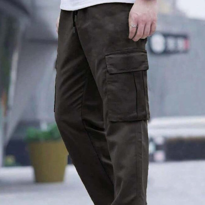 Men's Leisure Cargo Drawstring Pants