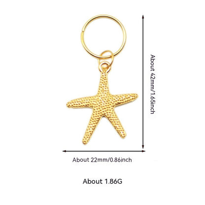 XINGX Lightning Shell Hair Ring with Small Pendant