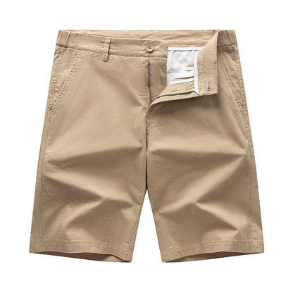 Men's Cotton Shorts Business Casual Simple All-match Loose Plus Size Shorts Outer Wear