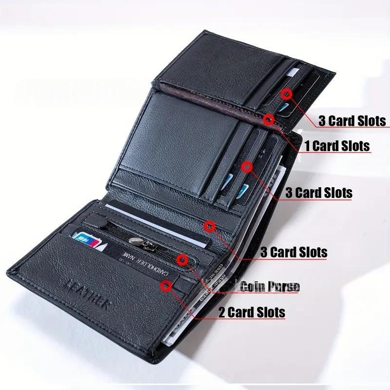Cowhide Mens Short Premium Feel Leather Wallet For Men