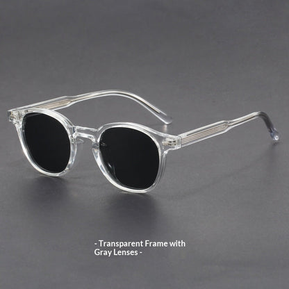 Small-face Green-frame Gradient Tea-colored Sunglasses Stylish Unisex Design With UV Protection