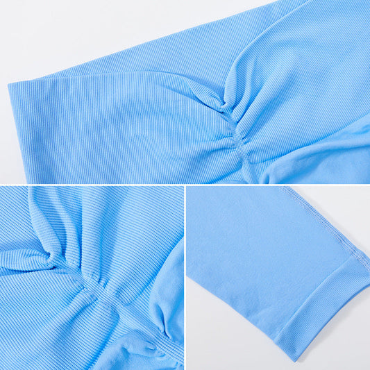 Peach Hip Seamless Sports Tights