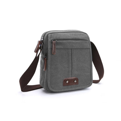 Mens And Womens Casual Small Crossbody Korean-style Canvas Bag For Outdoor Use