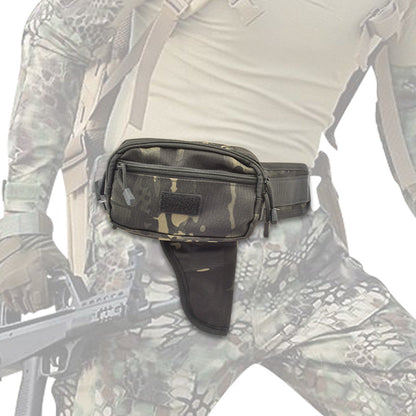 Outdoor Tactical Waist Pouch With Hidden Holster Multi-Functional Expandable Storage Bag
