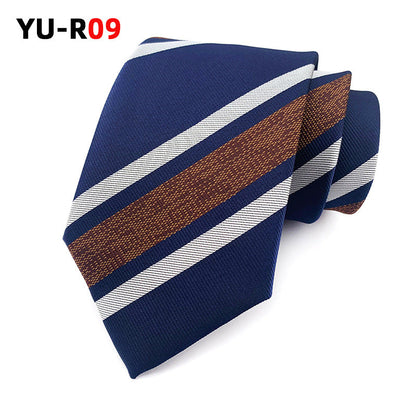 British Gentleman-style Striped Mens Tie For Suiting And Streetwear Coordination