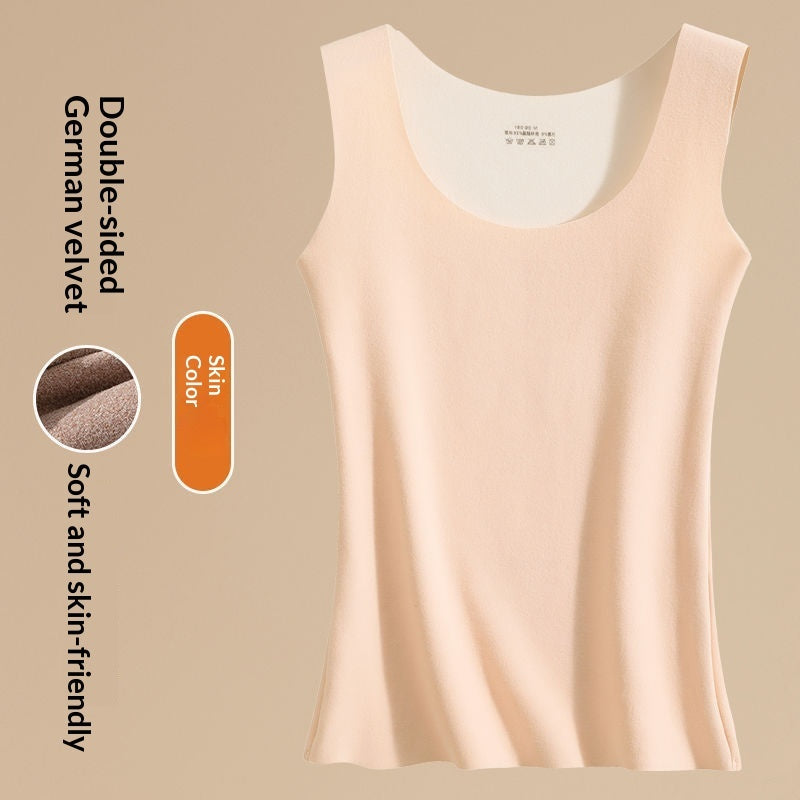 Round Neck Seamless Undershirt For Women