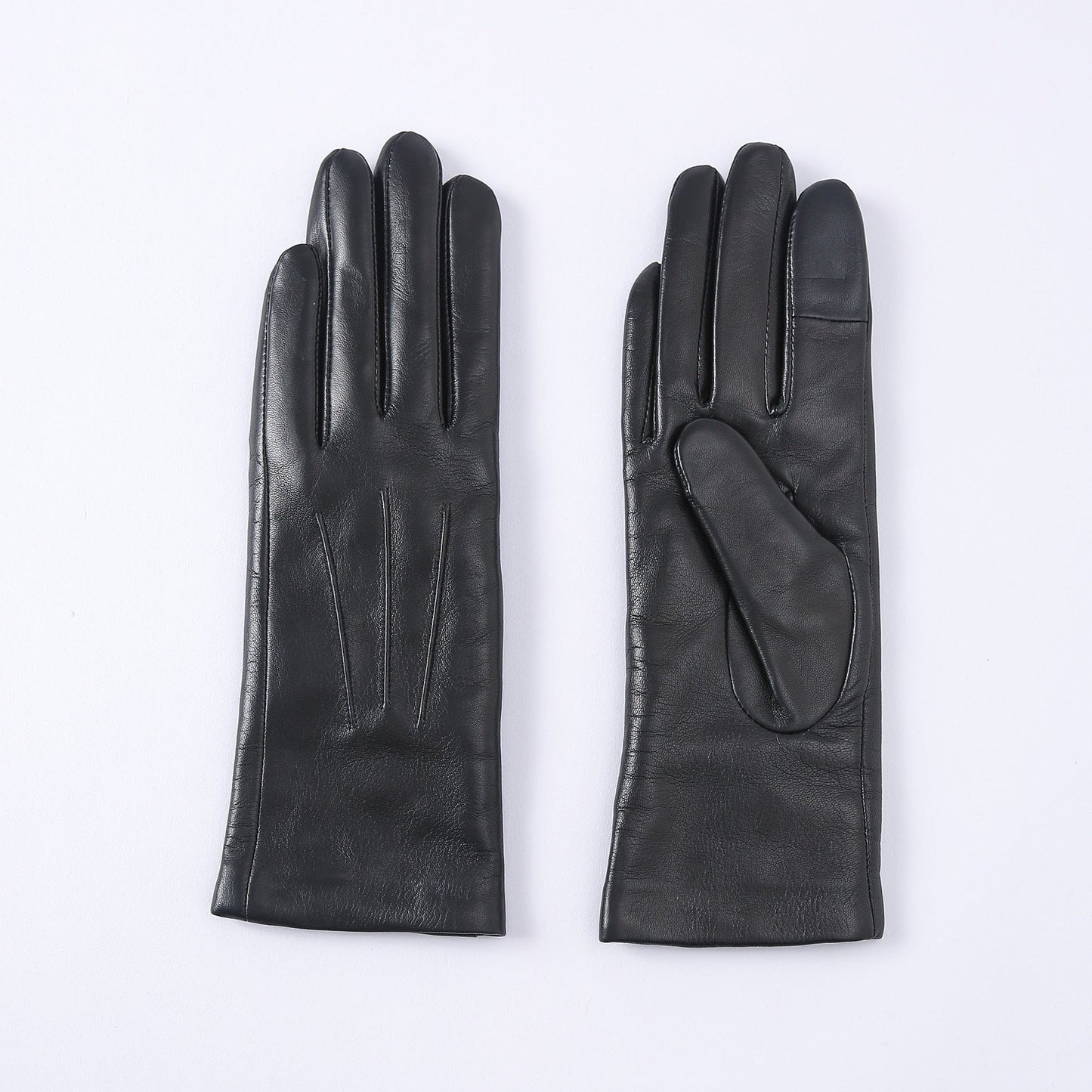 Wool-Lined Goat Leather Driving Gloves