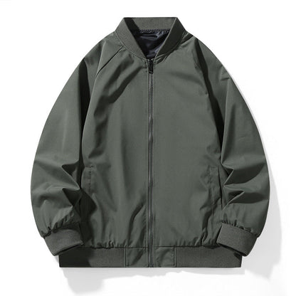 Mens Baseball Jacket With A Stand-up Collar