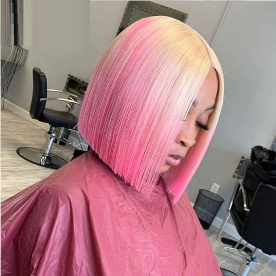 Gradient Front Lace Human Hair Wig