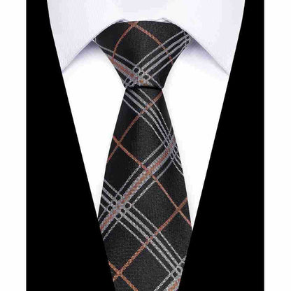 Usiness Striped Hand-stitched Polyester Tie