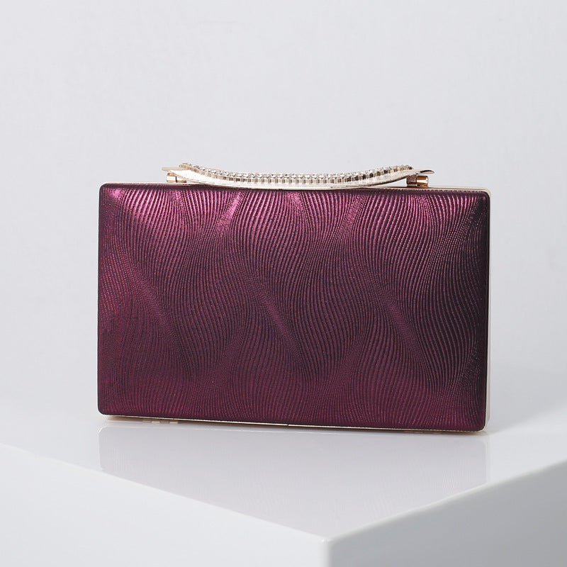 Dinner Party Fashion One-shoulder Clutch Dress All-match Small Square Bag