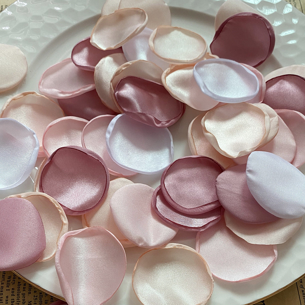 4cm Silk Rose Burnt Edge Petals