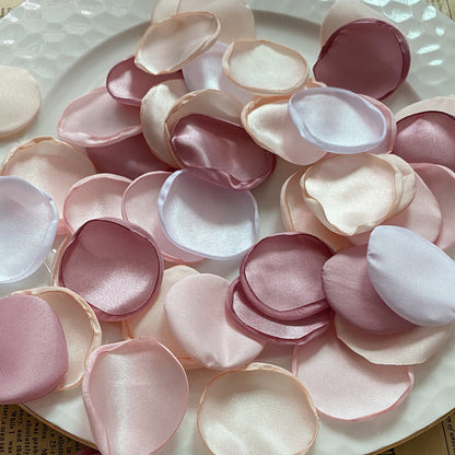 4cm Silk Rose Burnt Edge Petals